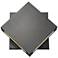 Quadrate 11 1/4" High Black 2-Light LED Outdoor Wall Light