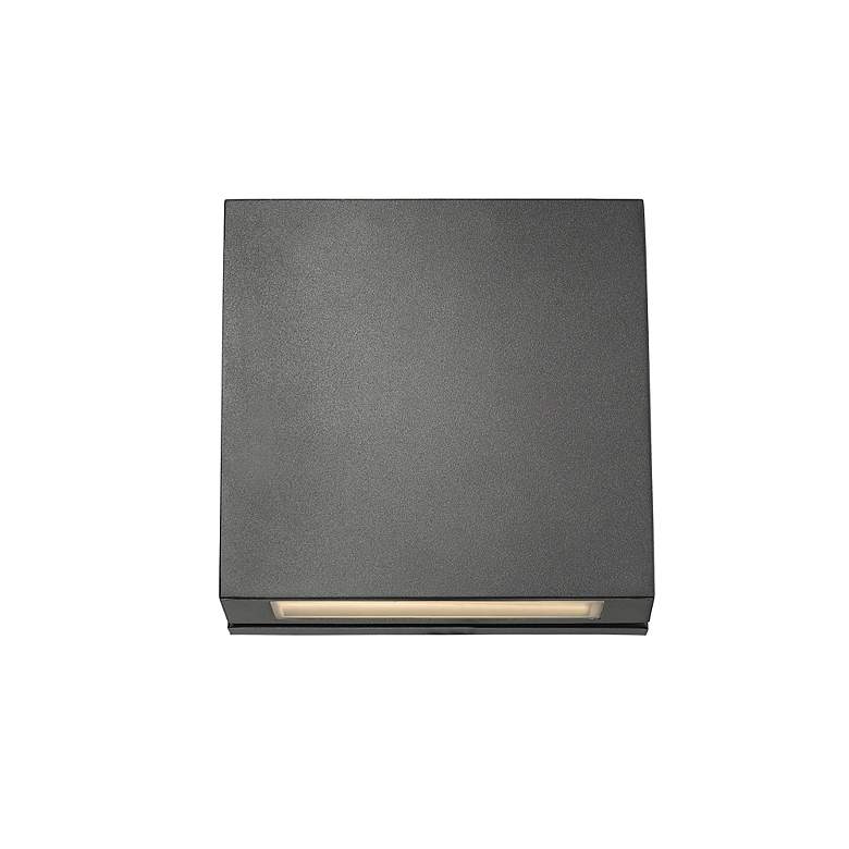 Image 3 Quadrate 11 1/4" High Black 2-Light LED Outdoor Wall Light more views