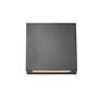 3_Quadrate 11 1/4" High Black 2-Light LED Outdoor Wall Light more views