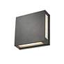 5_Quadrate 11 1/4" High Black 2-Light LED Outdoor Wall Light more views