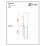 7_Quadrate 11 1/4" High Black 2-Light LED Outdoor Wall Light more views