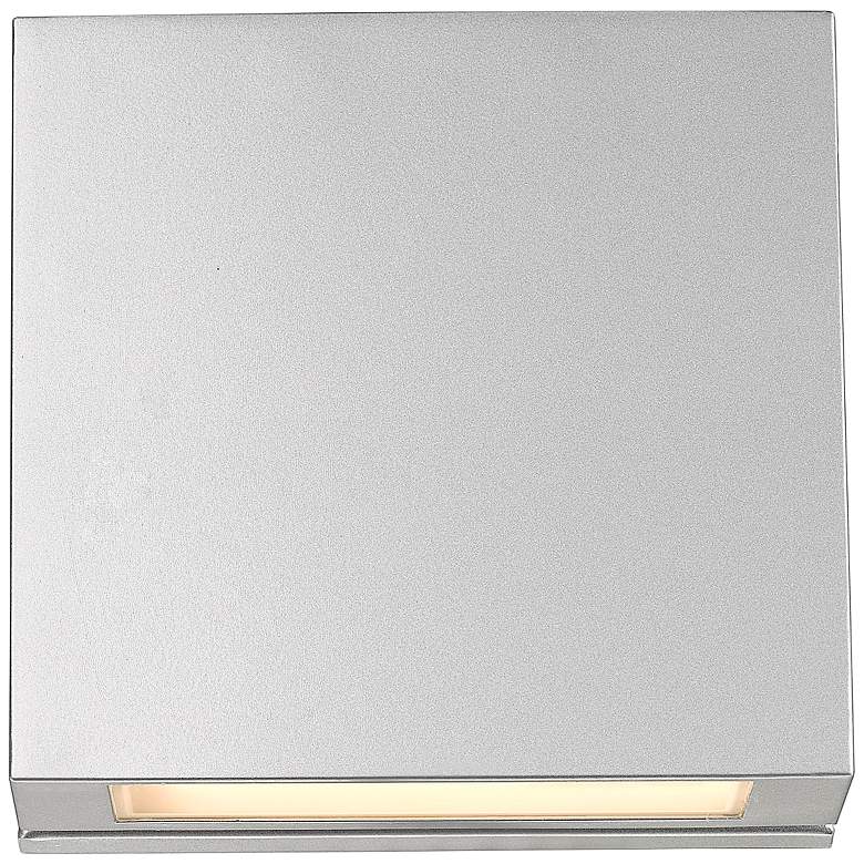 Image 6 Quadrate 11 1/4" High Silver LED Outdoor Wall Light more views