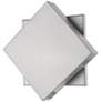 Quadrate 11 1/4" High Silver LED Outdoor Wall Light in scene