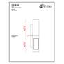 7_Quadrate 9 1/4" High Black 2-Light LED Outdoor Wall Light more views
