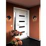 Quadrate 9 1/4" High Black 2-Light LED Outdoor Wall Light in scene