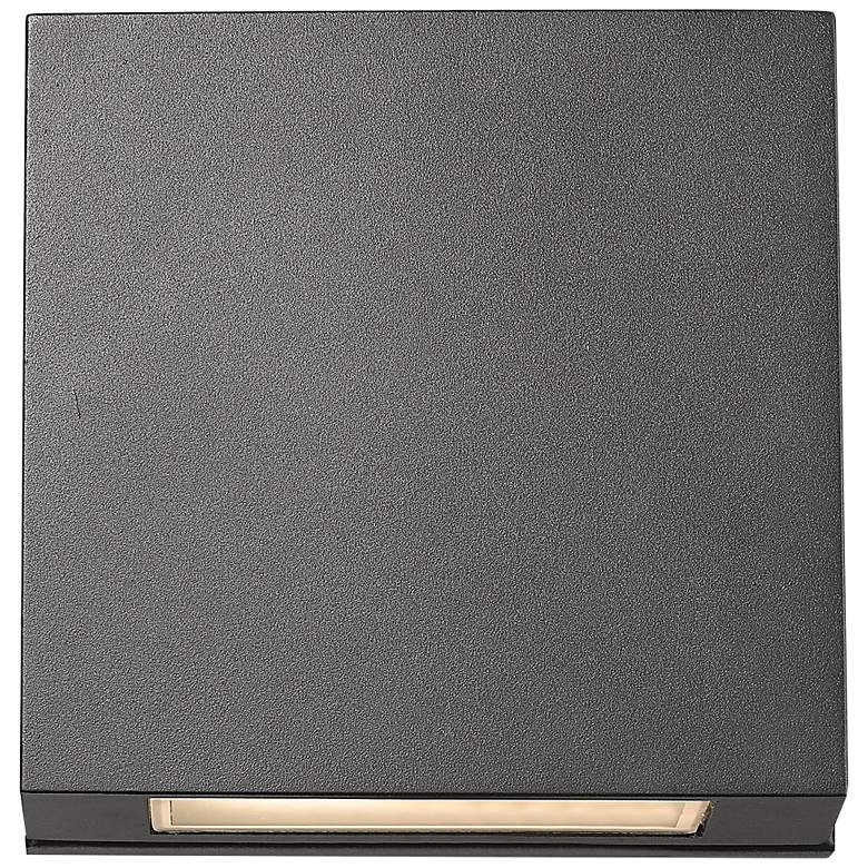 Image 7 Quadrate 9 1/4" High Black LED Outdoor Wall Light more views