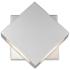 Quadrate 9 1/4" High Silver 2-Light LED Outdoor Wall Light