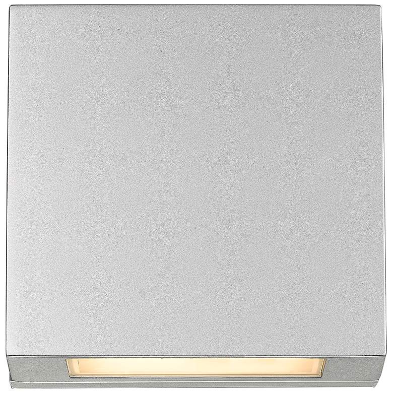 Image 5 Quadrate 9 1/4" High Silver 2-Light LED Outdoor Wall Light more views