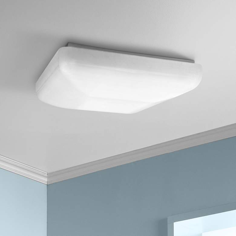 Image 1 Quadratum Flushmount 12 1/2 inch Wide White LED Ceiling Light