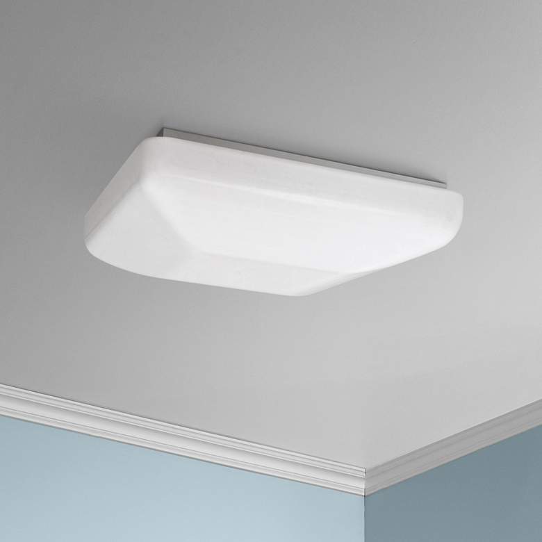 Image 1 Quadratum Flushmount 19 1/2 inch Wide White LED Ceiling Light