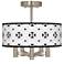 Quadrille Ava 5-Light Nickel Ceiling Light