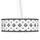 Quadrille Giclee 24" Wide 4-Light Pendant Chandelier