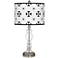Quadrille Giclee Apothecary Clear Glass Table Lamp
