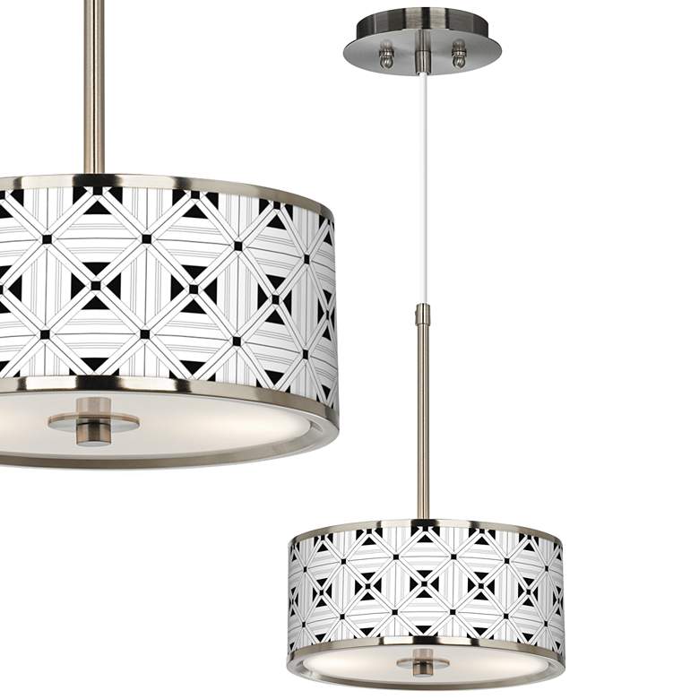 Image 1 Quadrille Giclee Glow 10 1/4" Wide Pendant Light