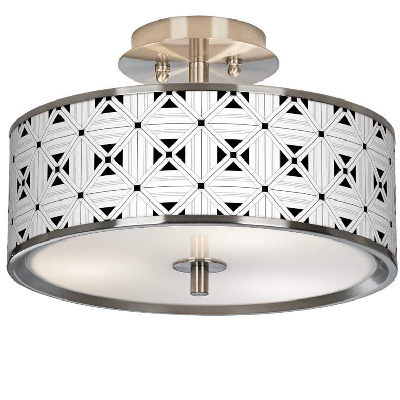 Image 1 Quadrille Giclee Glow 14" Wide Ceiling Light