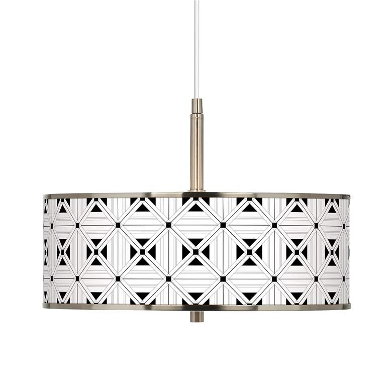 Image 1 Quadrille Giclee Glow 16" Wide Pendant Light