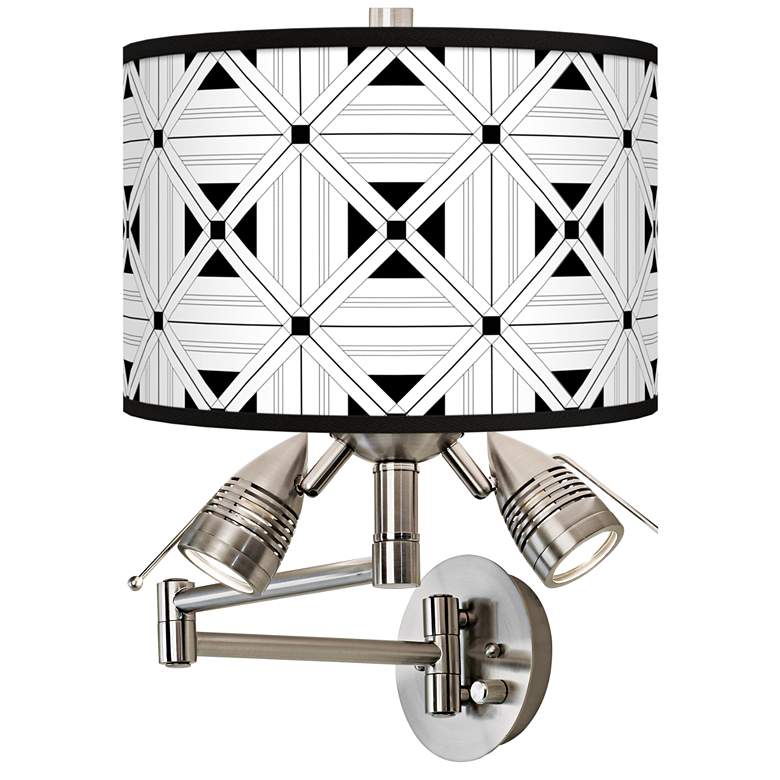 Image 1 Quadrille Giclee Plug-In Swing Arm Wall Lamp