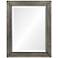 Quake Antique Silver Leaf 40" x 50" Rectangular Wall Mirror