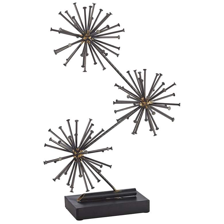 Image 1 Quanta Soldered Raw Iron 13" High Metal Tabletop Sculpture
