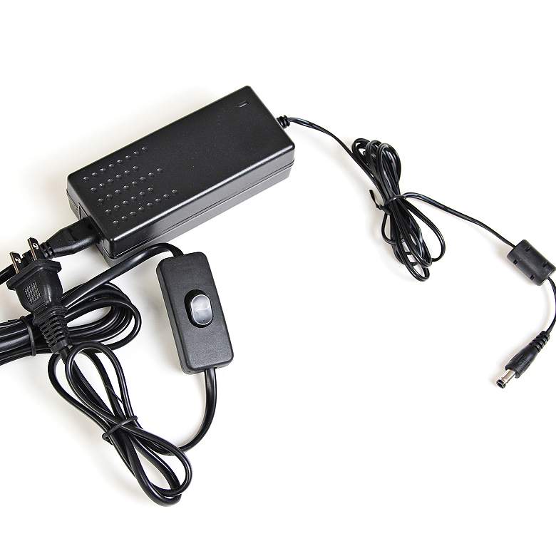 Image 1 Quantom 2.375" Wide Black 12VDC 60W LED Plug-In Power Supply