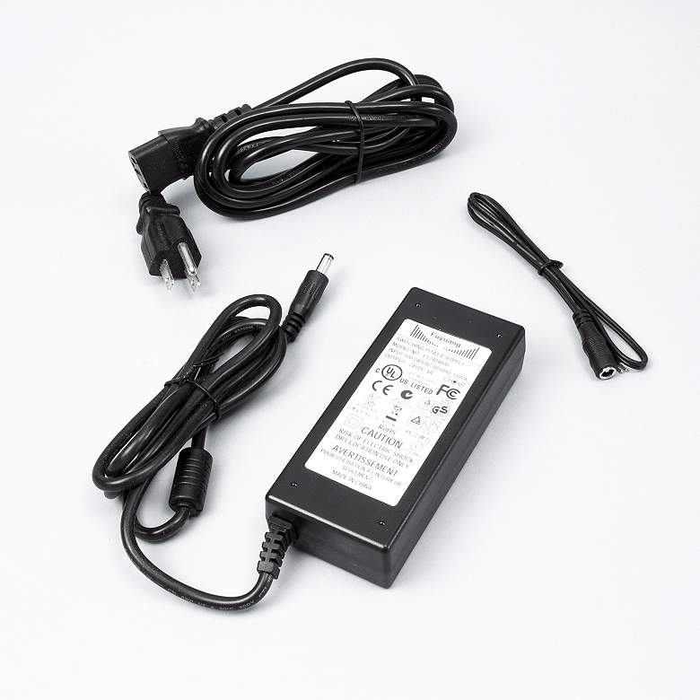 Image 1 Quantom 2.375" Wide Black 24VDC 90W LED Plug-In Power Supply