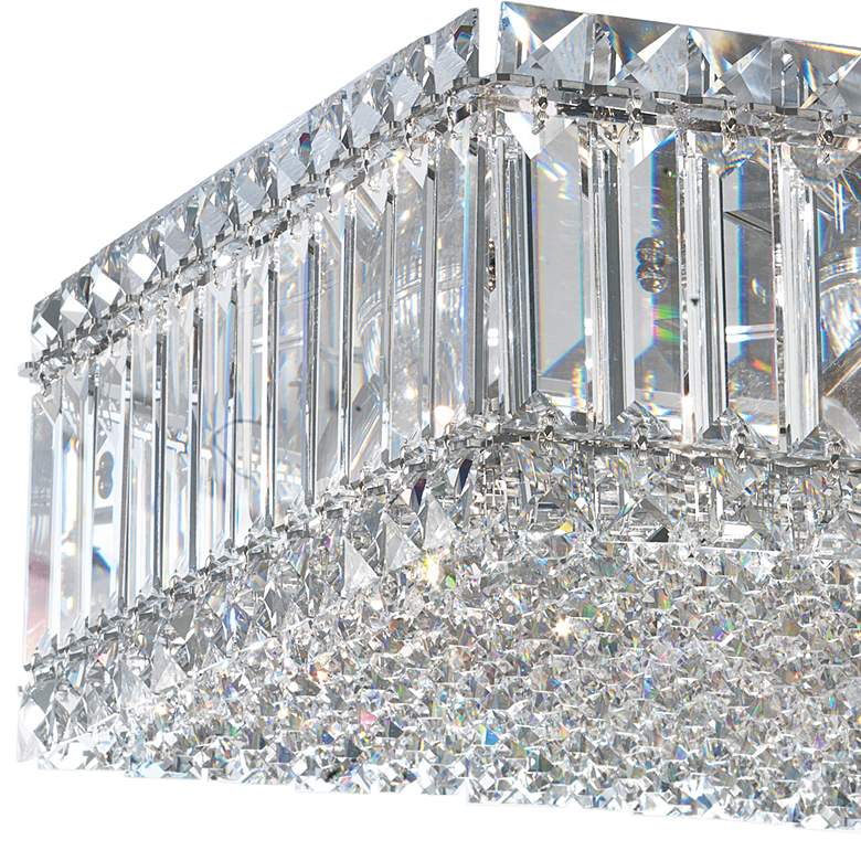 Image 3 Quantum 12"W Polished Stainless Steel Crystal Ceiling Light more views