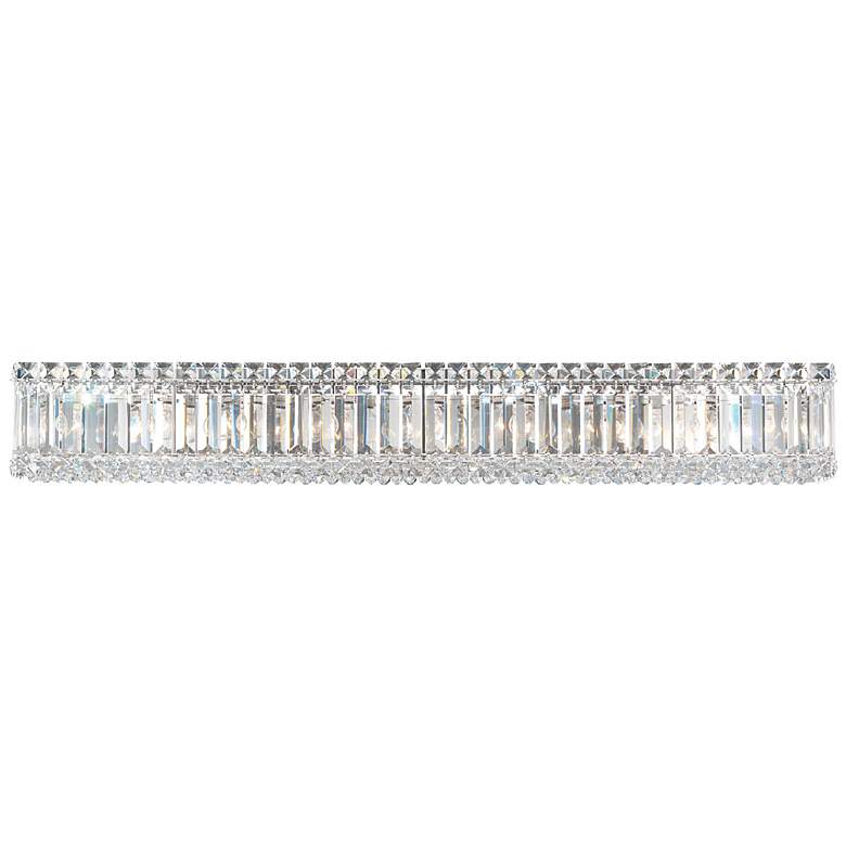 Image 1 Quantum 5"H x 35.5"W 9-Light Crystal Bath Bar in Pol Stainless St