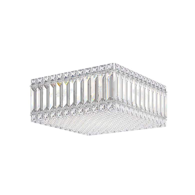 Image 3 Quantum 6"H x 12"W 4-Light Flush Mount in Polished Stainless Stee more views