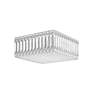 3_Quantum 6"H x 12"W 4-Light Flush Mount in Polished Stainless Stee more views