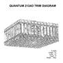 5_Quantum 6"H x 12"W 4-Light Flush Mount in Polished Stainless Stee more views