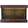 Quarry Green Marble Copper Vein 51" Wide Wall Fountain