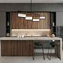 6_Quartet 14.88"H x 56"W 4-Light Linear Pendant in Black more views