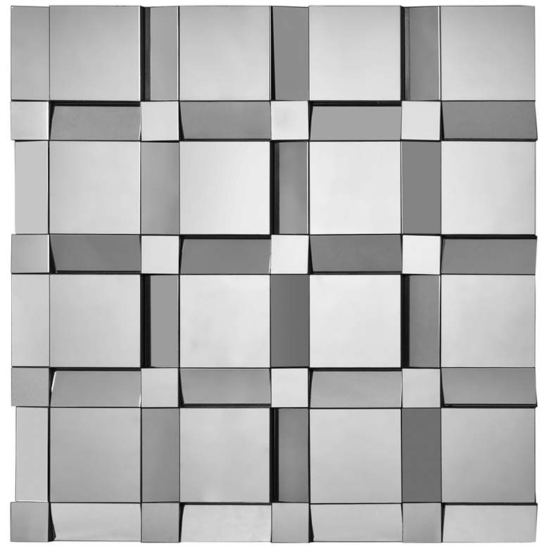 Image 1 Quartz Glass 40" Oversized Square Wall Mirror