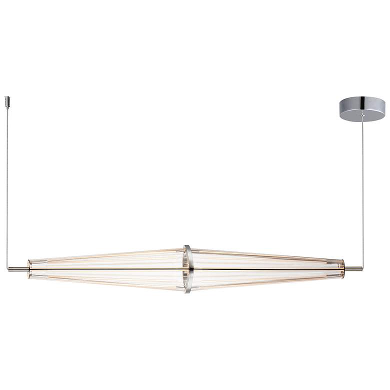 Image 1 Quasar 35.5" LED Pendant Polished Chrome