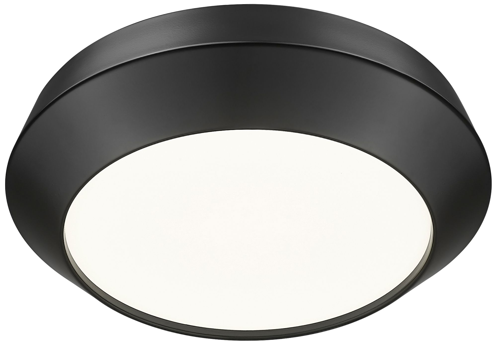Image 5 Quasars by Z-Lite 12 inch Matte Black 1 Light Flush Mount more views
