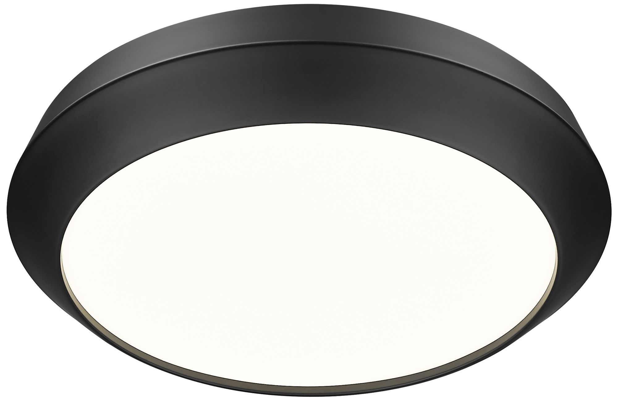 Image 5 Quasars by Z-Lite 16 inch Matte Black 1 Light Flush Mount more views