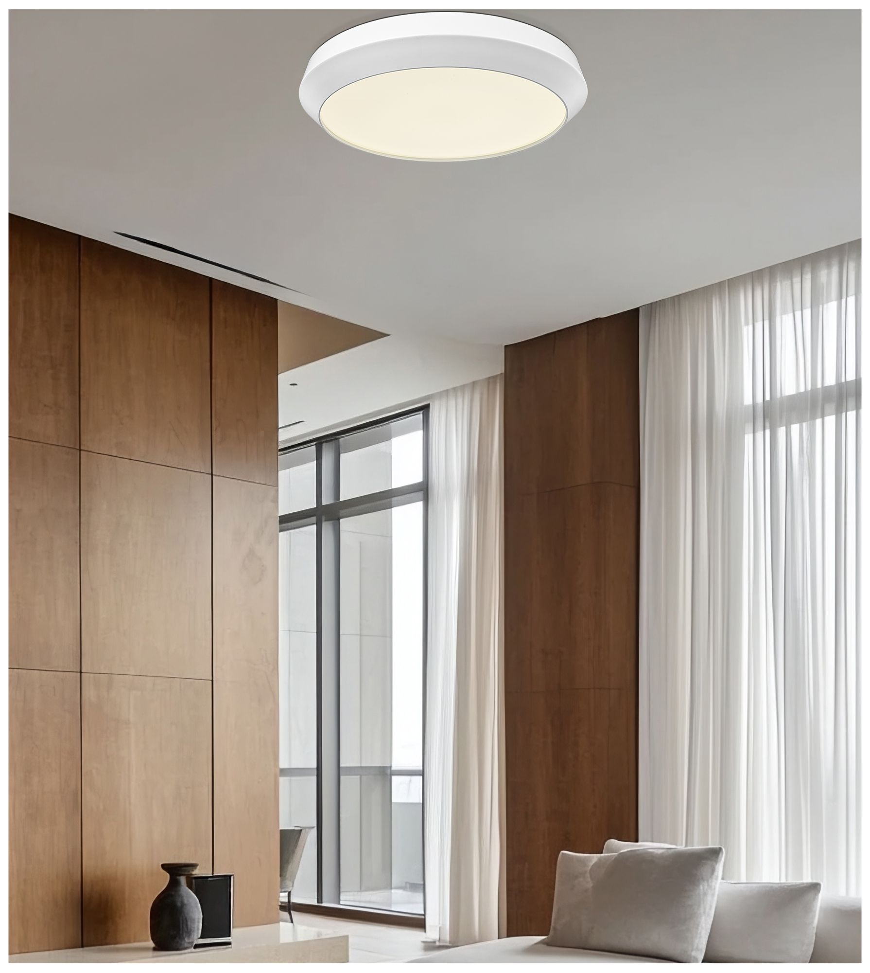 Image 2 Quasars by Z-Lite 20 inch Matte White 1 Light Flush Mount more views