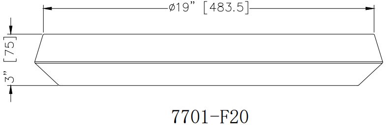 Quasars by Z-Lite 20 inch Modern Gold 1 Light Flush Mount