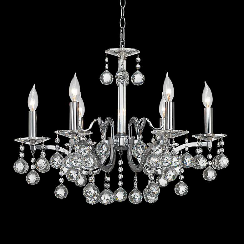 Image 1 Quatre Crystal Ball 24" Wide Chandelier