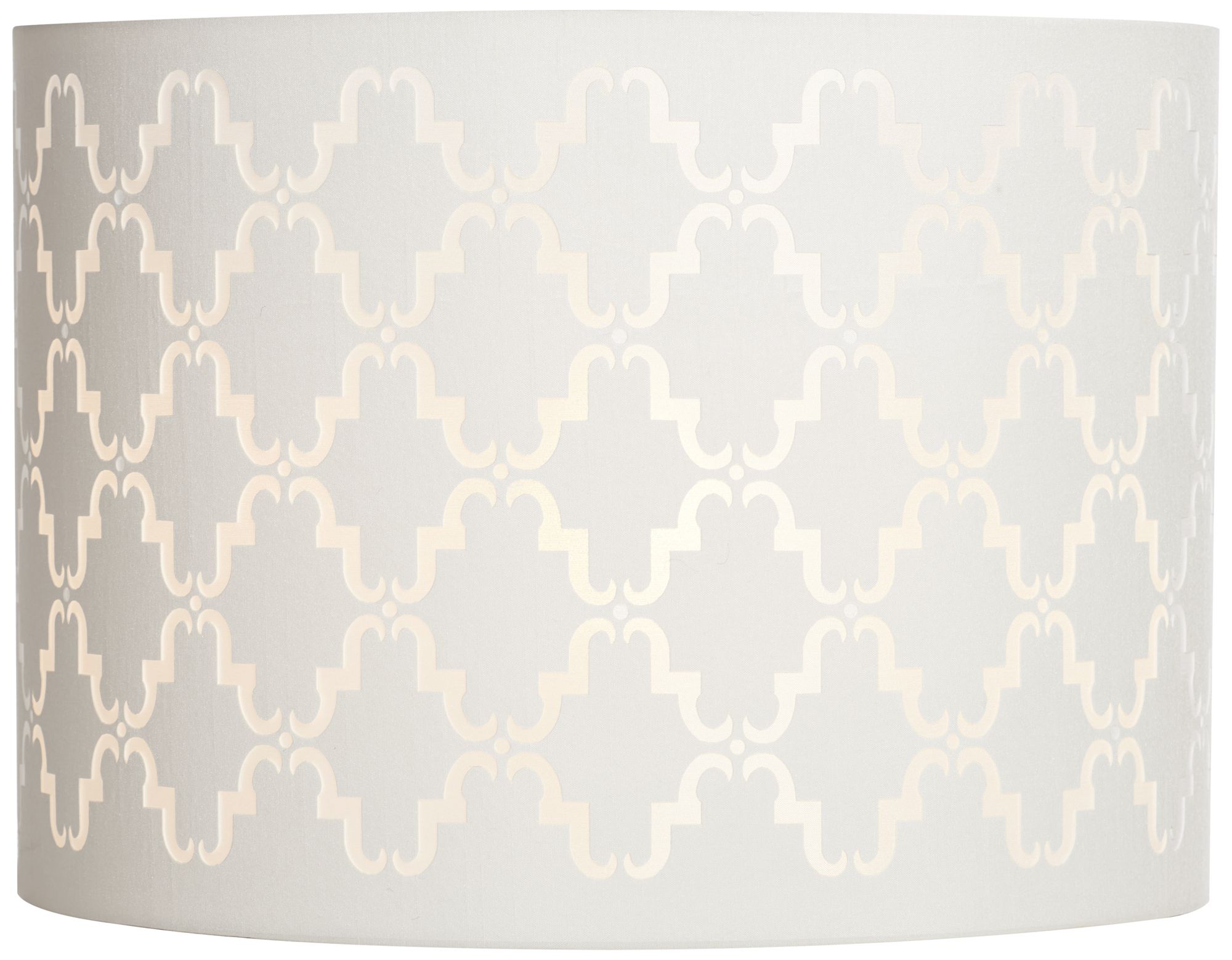 patterned drum shade