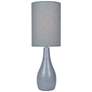 Quatro 31" High Gray Modern Table Lamp with Gray Shade