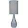 Quatro 31" High Gray Modern Table Lamp with Gray Shade