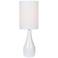 Quatro 31" High White Modern Table Lamp with White Shade