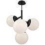 2_Quatrro 24"H x 26.5"W 4-Light Pendant in Black more views