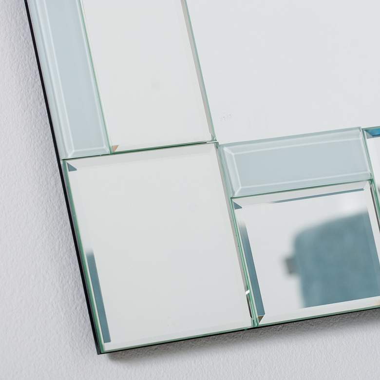 Image 2 Quebec 23 1/2" x 31 1/2" Rectangular Frameless Wall Mirror more views