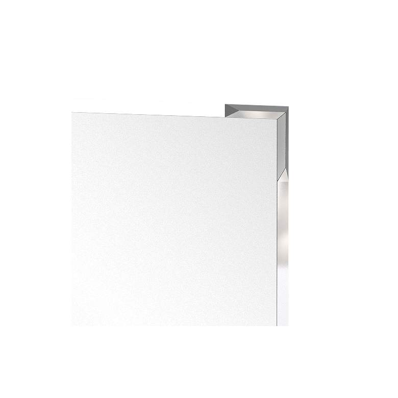 Image 3 Quebec Chrome 24 1/2" x 32 1/2" Flush Mount Wall Mirror more views