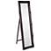 Queen Ann Black Leaf 18" x 66" Floor Standing Mirror