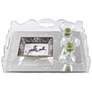 Queen Anne Clear Lucite Decorative Tray