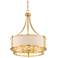 Queensland 20 1/4" Wide Gold Drum Pendant Light