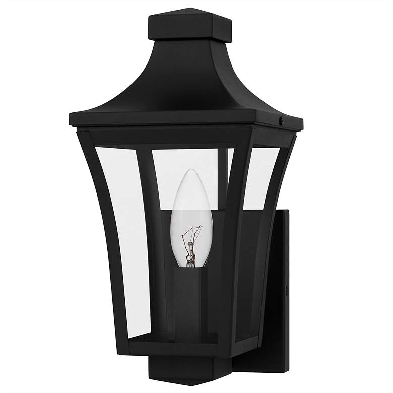 Image 2 Quentin 1-Light Earth Black Outdoor Wall Lantern more views